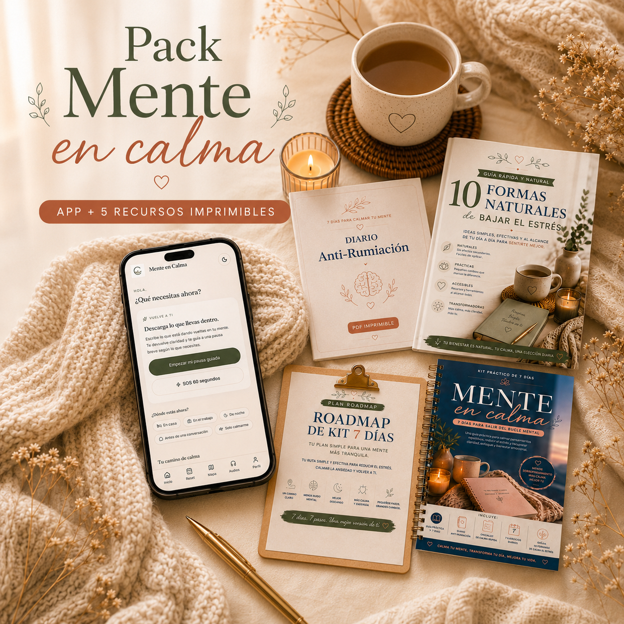 App Mente en Calma y recursos imprimibles